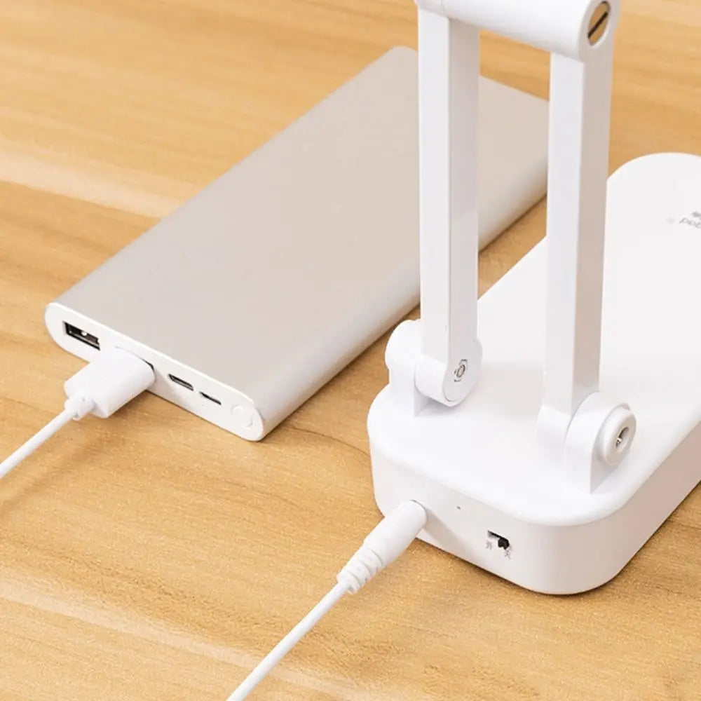 Energy Saving Foldable Solar Powered Desk Lamp Dimmable USB Charging LED Night Light Touch Portable Reading Light Eye Protection