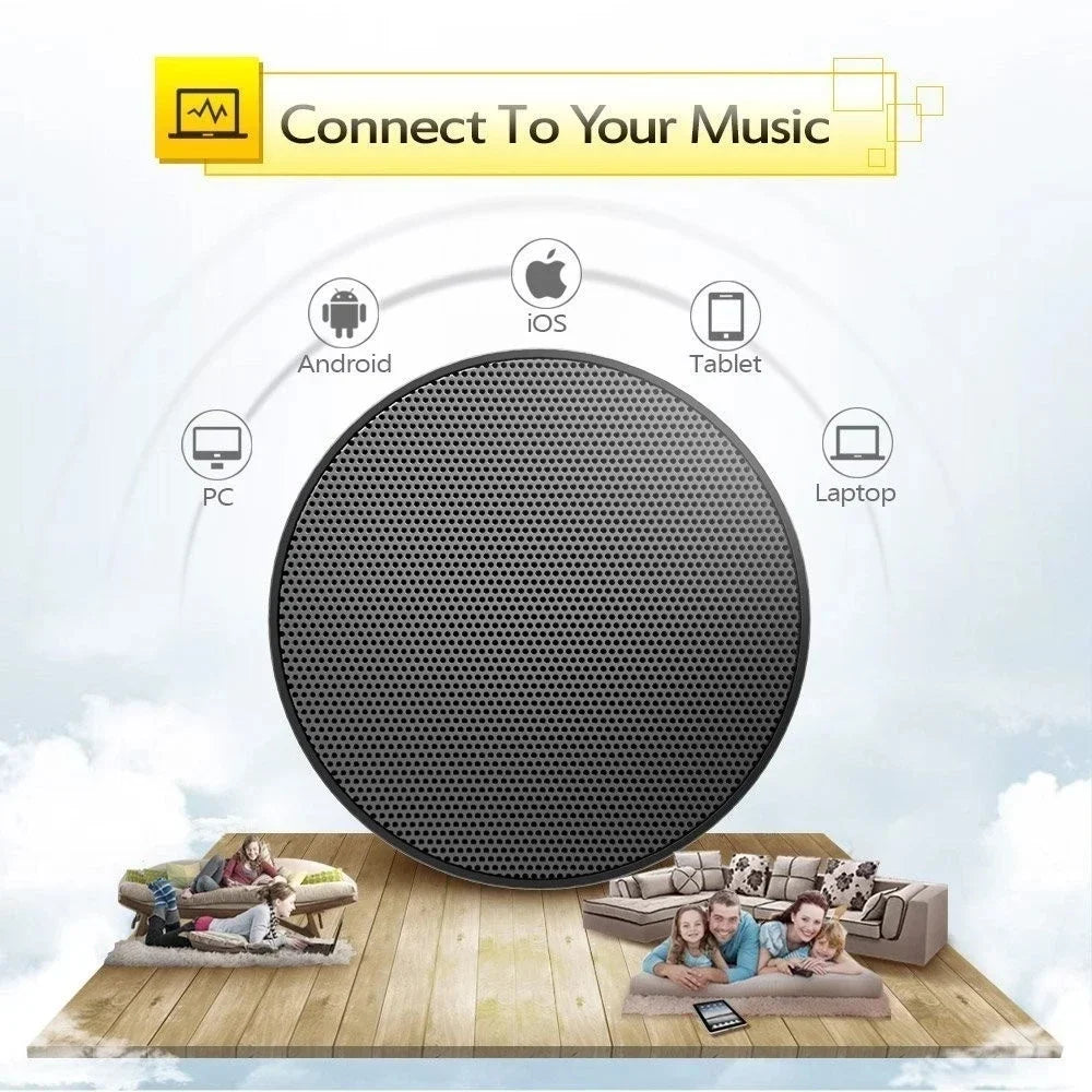 Mini Bamboo Bluetooth Speaker 3D Stereo Surround Sound Column The Smell of Logs Small Bluetooth Wireless Speaker Gift for Family